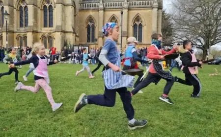 Buckingham Pancake Race Returns Triumphantly in 2026