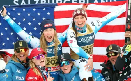 Olympic Champions Johnson and Shiffrin Shine in Women’s Team Combined Event