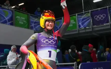 Julia Taubitz Leads, Merle Fraebel Follows in Olympic Women’s Luge Race