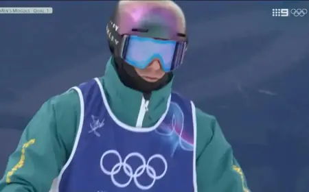 Australian Flag-Bearer Advances to Winter Olympic Moguls Final; Golden Girl Awaits Qualification