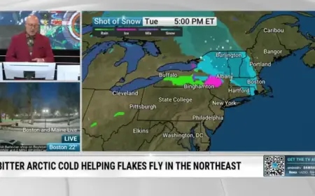 Northeast Braces for More Snow as Clipper System Approaches Tuesday-Wednesday