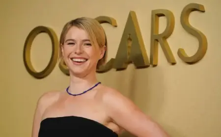 Oscar Contenders Jessie Buckley and Timothée Chalamet Shine at Luncheon Photo Op