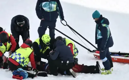 Gruesome Injury Temporarily Halts Olympic Events