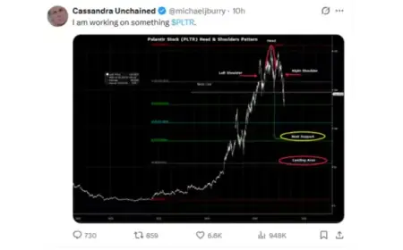 Michael Burry Predicts Major Downturn for Palantir Stock with ‘Head-and-Shoulders’ Pattern