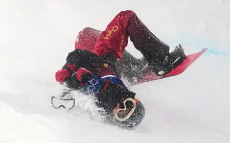 Liu Jiayu injured in scary Olympic halfpipe fall during Milan-Cortina qualifying
