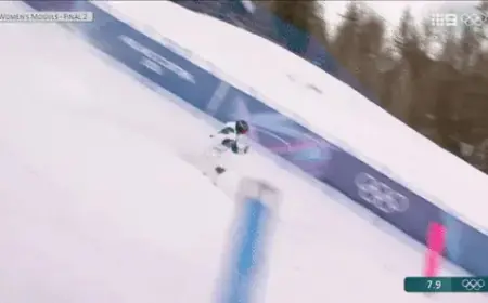 Jakara Anthony Slips, Misses Moguls Medal in Final