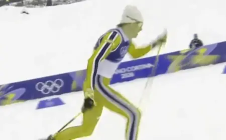 Legendary Olympian Skier Amazes by Sprinting Up Cross-Country Hill