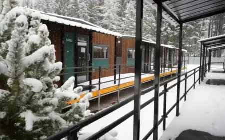 Canadian Curlers Experience Comfort in Glamping Cabins and Rinks