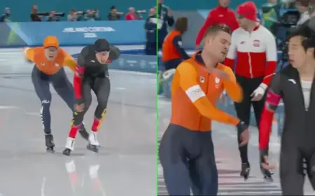 Chinese Skater Blocks World Champion Joep Wennemars; Furious Response Leads to Re-skate