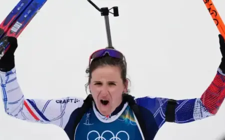 France Dominates Olympic Biathlon: Simon Grabs Gold, Jeanmonnot Secures Silver