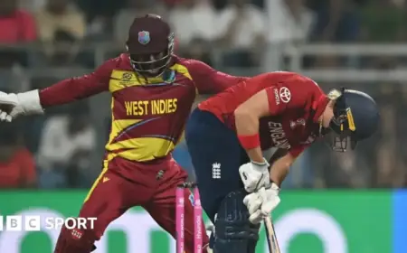 T20 World Cup: West Indies Defeat England by 30 Runs in Mumbai