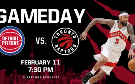 Pistons Face Raptors in February 11th Matchup