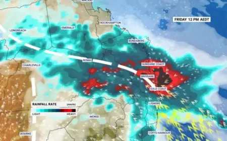 Severe Storms and Heavy Rain Threaten Brisbane and Australia’s East Coast