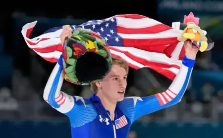 Jordan Stolz Shatters Olympic Record, Secures Gold in Speed Skating