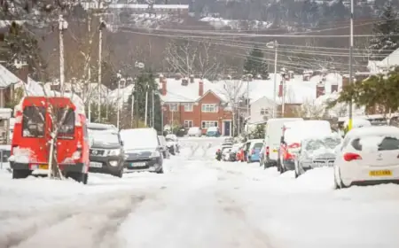 Midlands Towns to Receive 10.7cm Snowfall: Arrival Date Announced