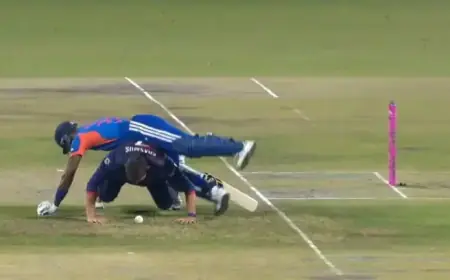 Hardik Pandya, Namibia’s Gerhard Erasmus Collide in Hilarious T20 Moment