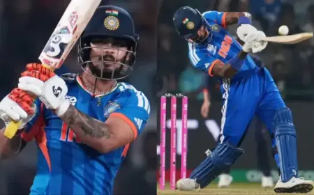 Ishan Kishan and Hardik Pandya Propel India to Third-Highest T20 World Cup Total