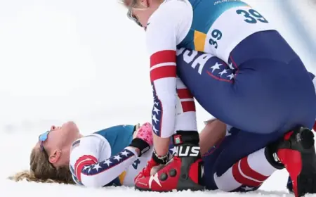 Jessie Diggins Collapses in Agony After Clinching Olympic Bronze