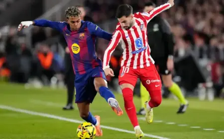 Predicted Starting Lineups for Atlético Madrid vs. Barcelona Showdown