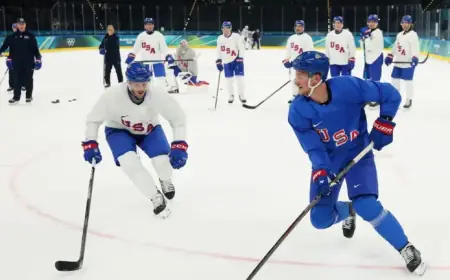 USA Men’s Hockey Kicks Off Olympic Play Against Latvia: Live Updates