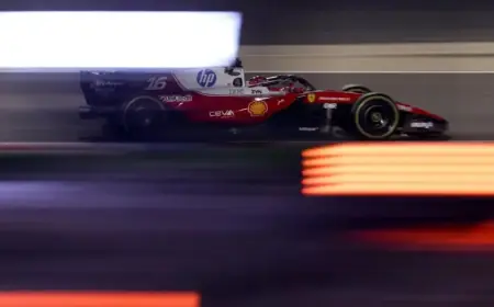 Charles Leclerc Leads Day Two as Lando Norris Logs Most Laps