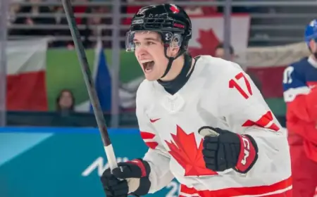 Celebrini Dominates as Canada Triumphs in Olympic Hockey Opener