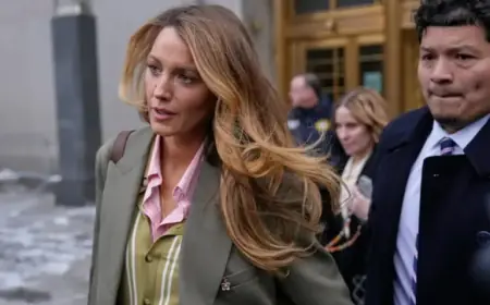 Blake Lively, Justin Baldoni Discuss Lawsuit at New York Courthouse