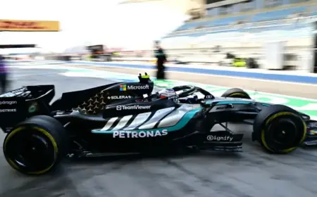 Mercedes and Red Bull Face Challenges on Bahrain F1 Test Day 2