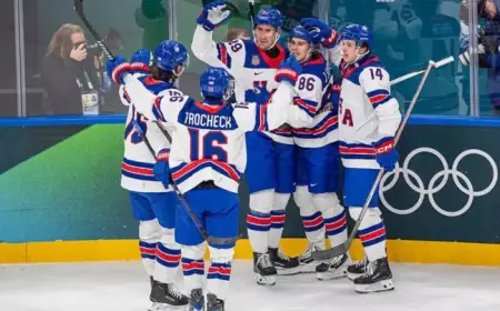Brock Nelson Boosts USA to 4-1 Lead Over Latvia in Olympic Hockey