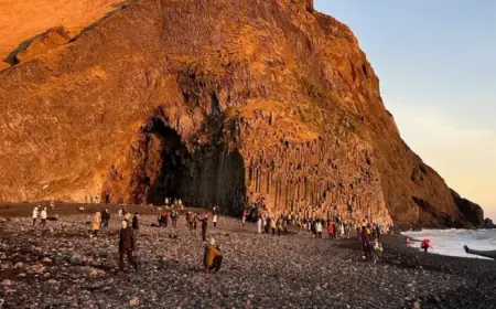Iceland’s Black Beach Transformed by Dramatic Erosion
