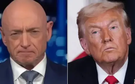 Mark Kelly Criticizes Trump After DOJ Fails to Indict