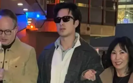 Hudson Williams Shines in Electric Lemon Pants at Knicks Game Courtside