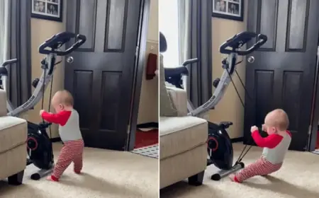 Baby With ‘Absolutely No Chill’ Turns Mom’s Workout Into Viral Hit, Supercharging Funny Videos Feeds
