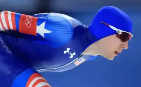 Casey Dawson Places Eighth in 5,000m, Sporting Pink Backpack