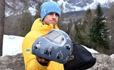 Ukrainian Slider’s Disqualification for Tribute Wins Hearts Despite Medal Loss