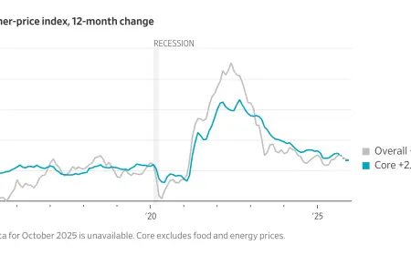 CPI Inflation Rate Slips to 2.4% in January, Offering Fed Breathing Room