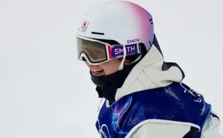 Japan’s Totsuka Clinches Gold in Men’s Halfpipe Snowboarding
