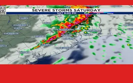 Houston Prepares to Keep Chocolates Dry for Valentine’s Day Evening