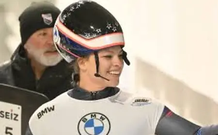 Kelly Curtis Emerges as Team USA’s Top-Ranked Skeleton Slider in Milano Cortina