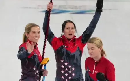 U.S. Women’s Curling Team Secures Historic Olympic Win Against Canada