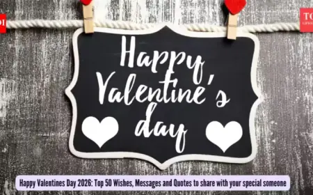 Valentine’s Day 2026: Share 150 Heartfelt Wishes, Messages, and Quotes