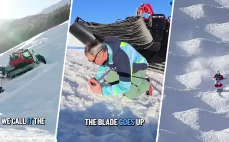 Discover the Creation of Olympic Ski Slopes and Mounds
