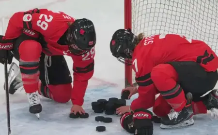 Marie-Philip Poulin Resumes Pre-Game Routine with Wife Laura Stacey After Injury