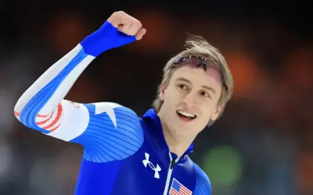 Jordan Stolz Secures Second Olympic Gold, Sets 500m Record