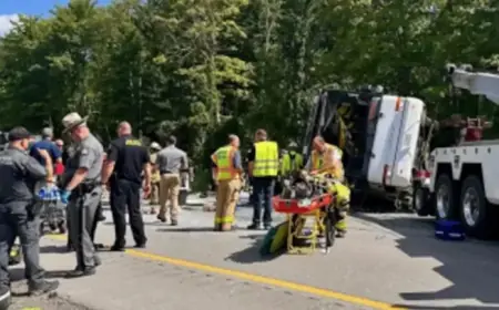 Tour Bus Crash on Thruway: Driver Arrested After 5 Killed