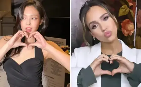 Celebrities Share Heart Hand Gestures for Valentine’s Day