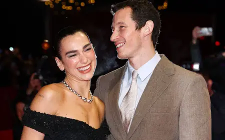 Dua Lipa Surprises Callum Turner at Berlin Premiere of Rosebush Pruning