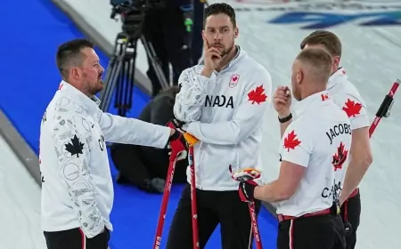 Canada's Team Brad Jacobs falls to Switzerland for first loss at Olympics