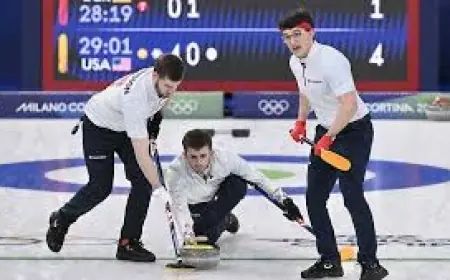 USA Men Hold Off Germany, 8-6, in Tight Olympic Curling Clash