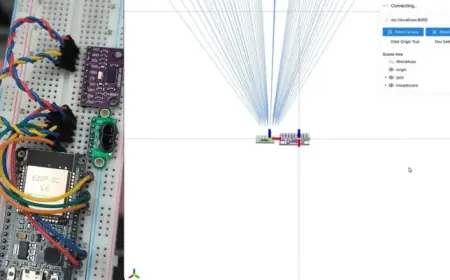 ESP32 Powers Real-Time 3D Room Mapping with VL53L5CX Sensor and IMU